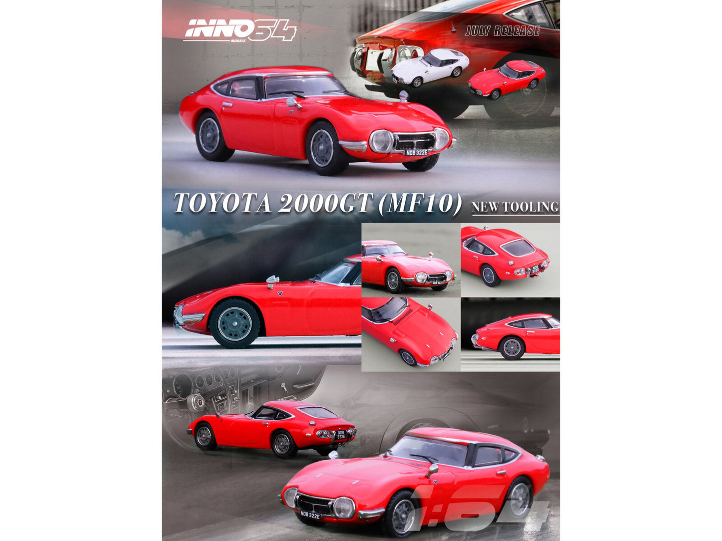 Toyota 2000GT (MF10) RHD (Volante a la derecha) Rojo solar