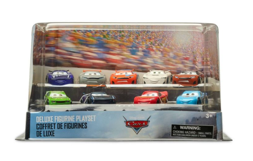 Juego de figuras de lujo de Disney Parks Cars, juego de decoración para tartas