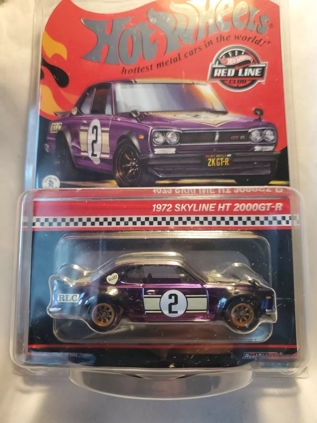 RLC hot wheels 1972 Skyline authentic H/T 2000GT-R