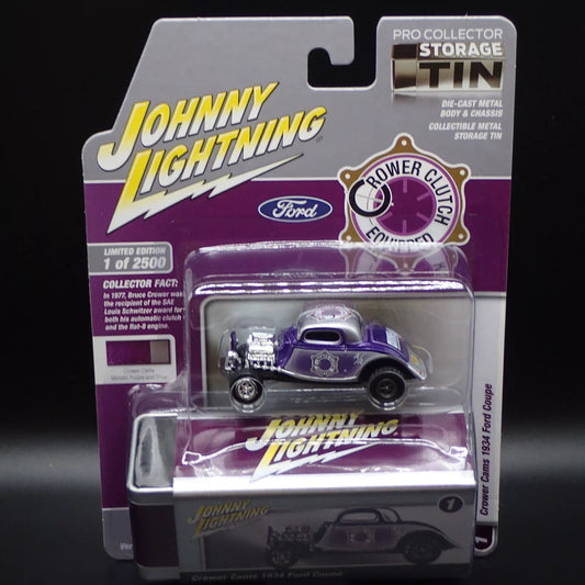 2023 JOHNNY LIGHTNING CROWER CAMS 1934 FORD COUPE TIN VS B REL 3 NO 1 1:64.