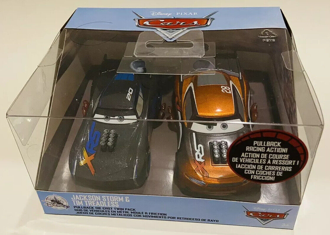 Disney 2 pack Pull 'N' Race Die Cast Set Cars