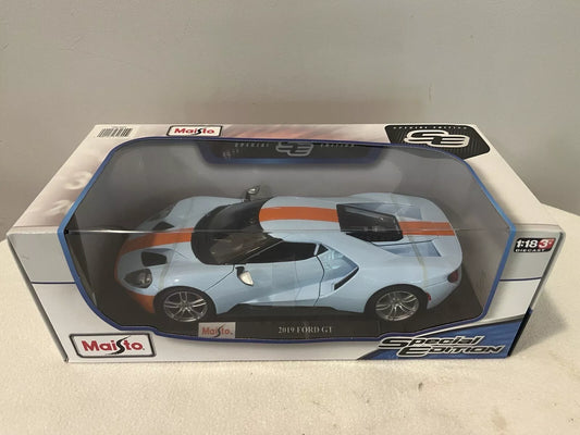 Maisto Special Edition 2019 Ford GT Blue - 1:18th Die-cast New In Box