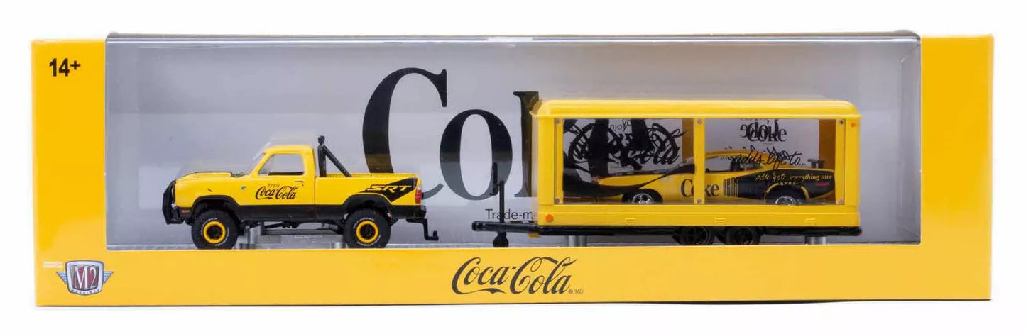 M2 Machines 1:64 Auto-Haulers Coca-Cola TW31 1974 dodge w200 and 71 hemi cuda