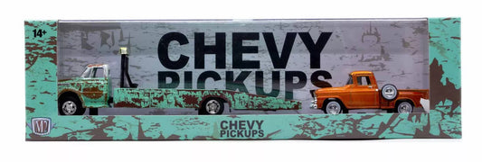 M2 Machines 1968 Chevrolet C60 & 1958 Apache Auto Haulers R76 1:64