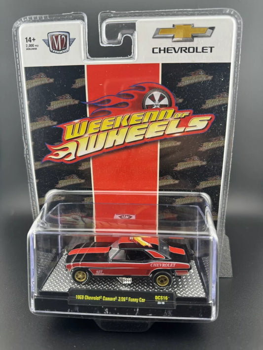 M2 Chevy Camaro Z28 1969 Funny Car Dinner Car Weekend of Wheels 2023 DCS16 1/64