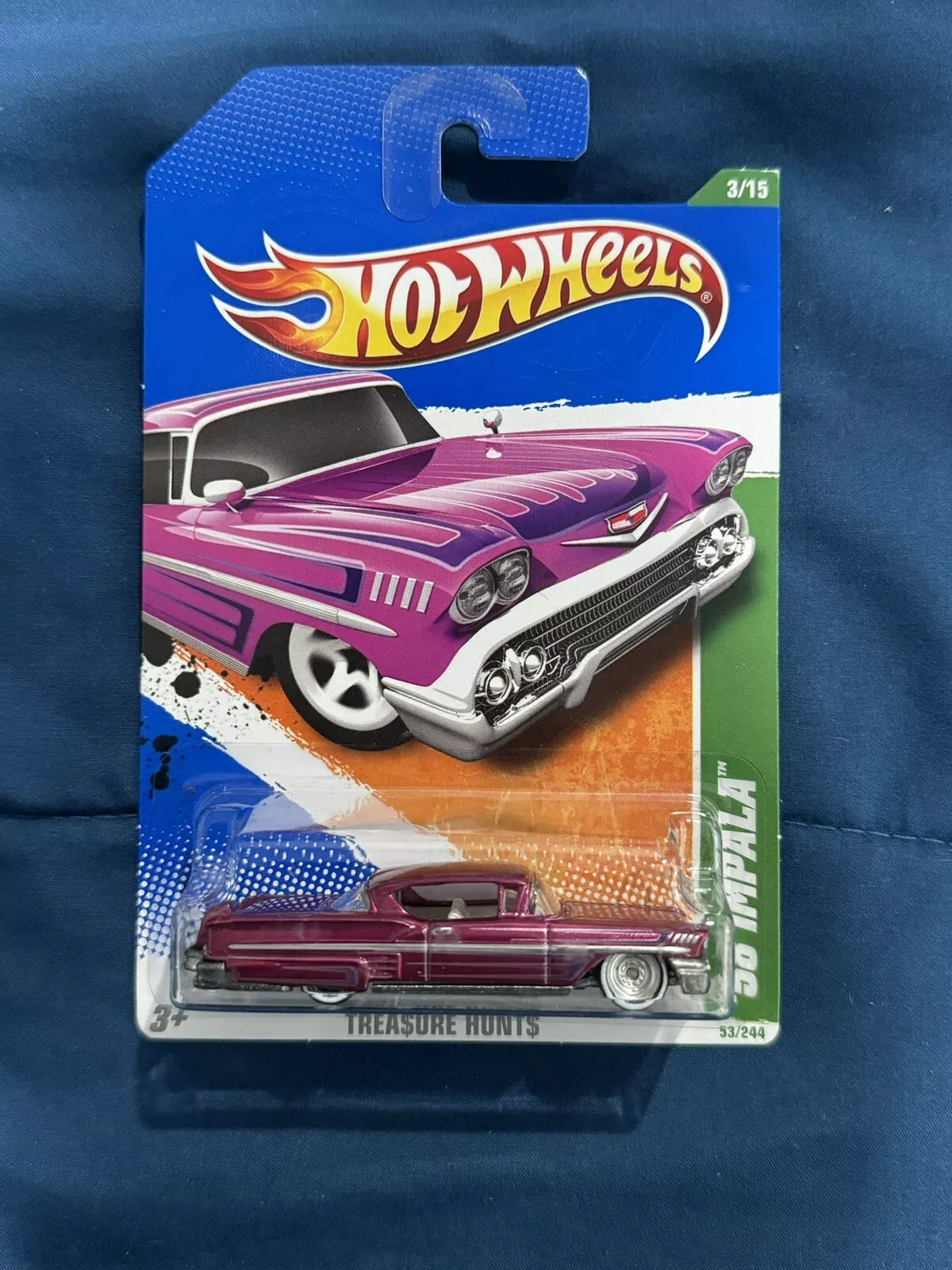 2011 Hot Wheels SUPER Treasure Hunt '58 IMPALA spectra magenta