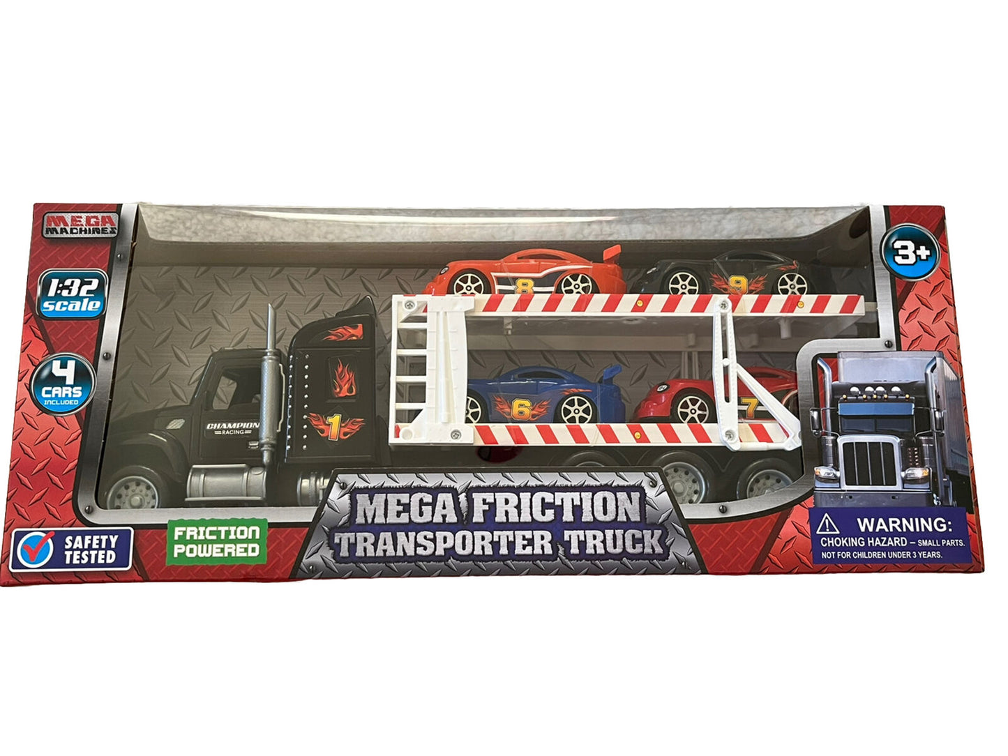 Mega Machines Mega Friction Transporter Truck Scale 1:32