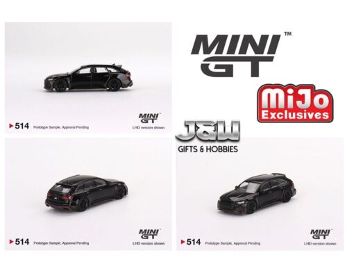 Mini GT Audi RS6 Johann Abt Edición Firma Negro MGT00514 1/64