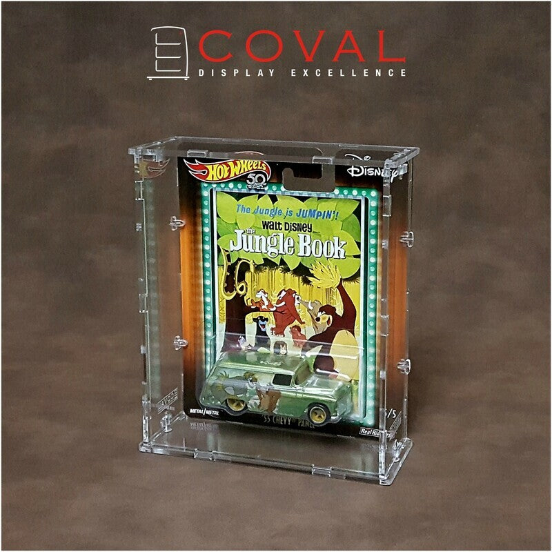 Acrylic Display Case For Single Wide Premium carded Hot wheels *Stackable*