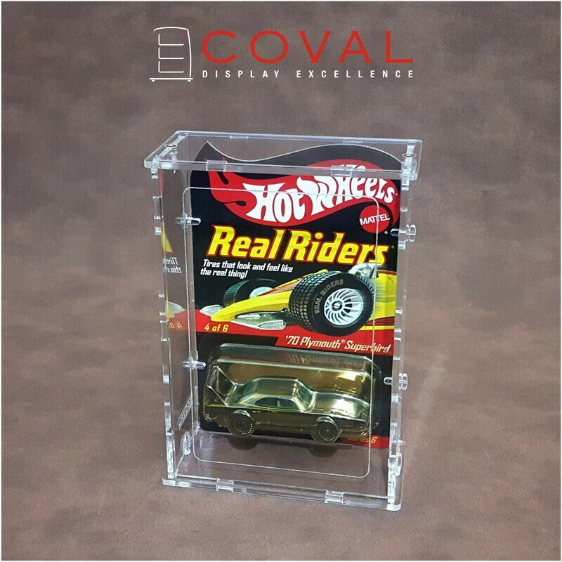 Acrylic Display Case for 1 x 1 Carded RLC and Mainline Hot Wheels *stackable*