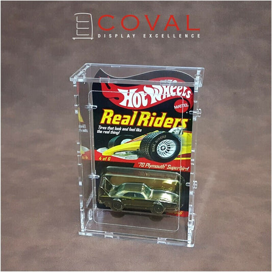 Acrylic Display Case for 1 x 1 Carded RLC and Mainline Hot Wheels *stackable*