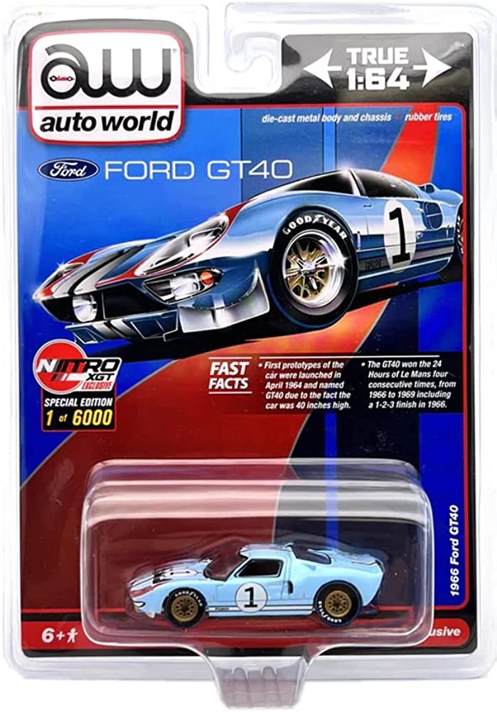 Auto World Blue 1966 Ford GT40