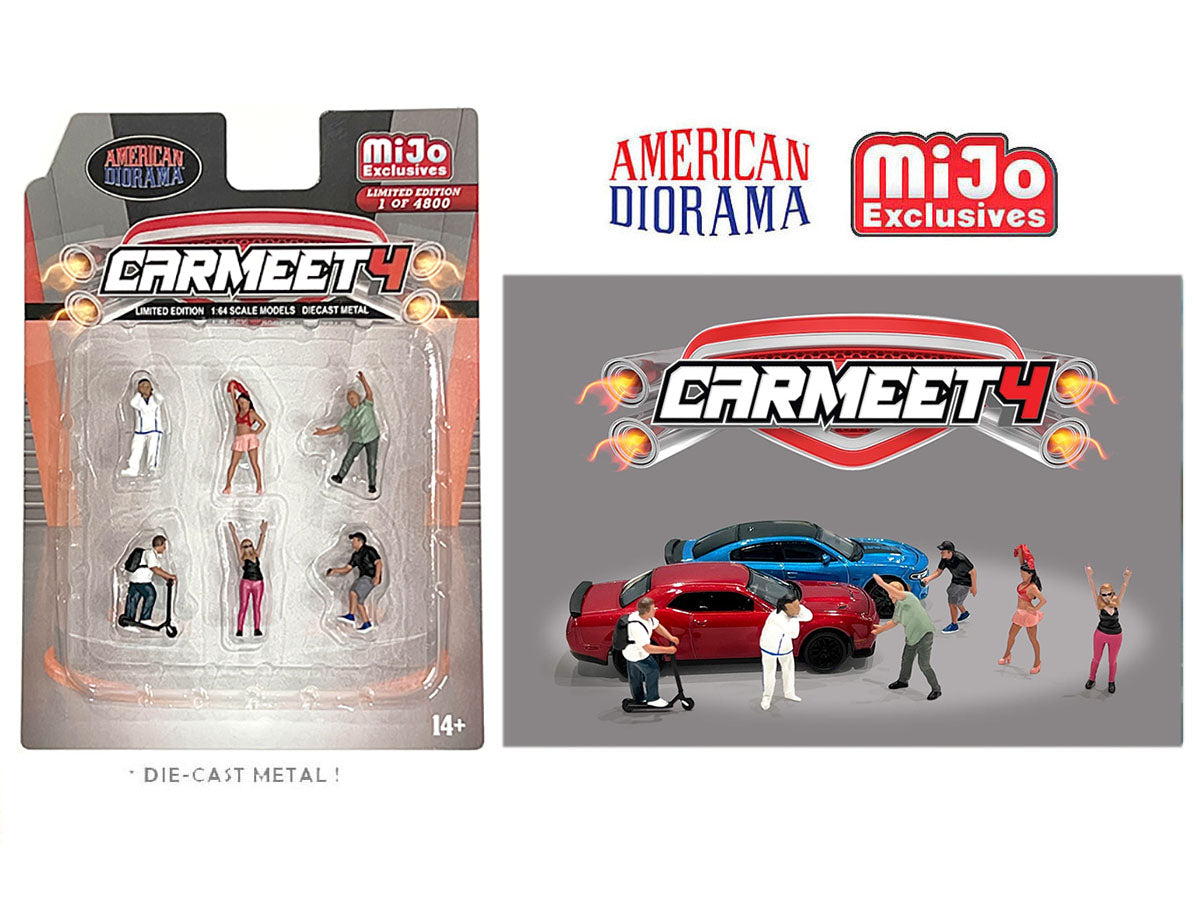 American Diorama 1:64 Figures Car Meet 4 – MiJo Exclusives Limited Edition 4800
