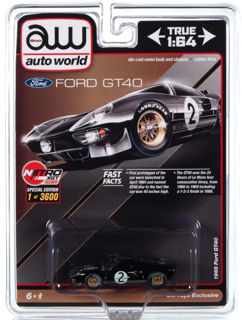 Auto World Black 1966 Ford GT40