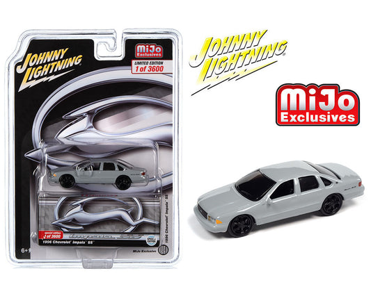 Johnny Lightning 1:64 1996 Chevrolet Impala SS Custom Grey Limited 3,600 Piezas – Mijo Exclusives