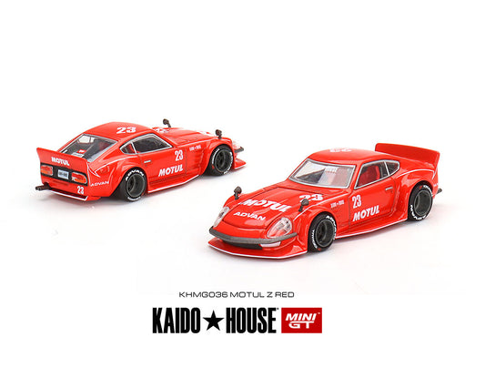 Kaido House x Mini GT 1:64 Datsun KAIDO Fairlady Z MOTUL V V2 Edición limitada