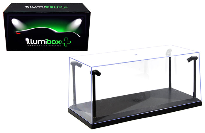 Vitrina LED alimentada por USB Illumibox Plus 1:18 (base negra)