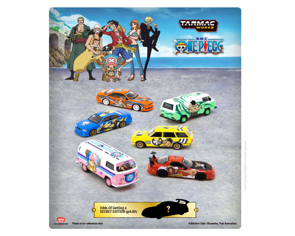 Tarmac Works 1:64 Colección de coches modelo One Piece VOL.1 Juego de 6 coches – Global64