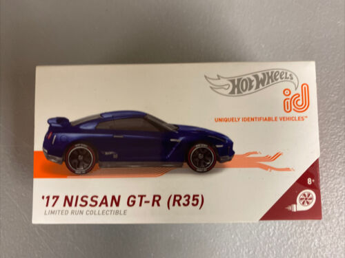 Hot Wheels ID Series 2 HW Turbo BLUE '17 Nissan GT-R (R-35) Coleccionable limitado