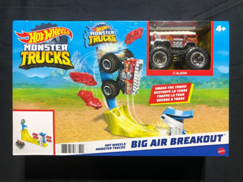 Hot Wheels Monster Trucks Big Air Breakout Track Set 1:64 Die-Cast
