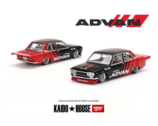 Kaido House x Mini GT 1:64 Datsun 510 Pro Street Advan Yokohama Edición Limitada⁹