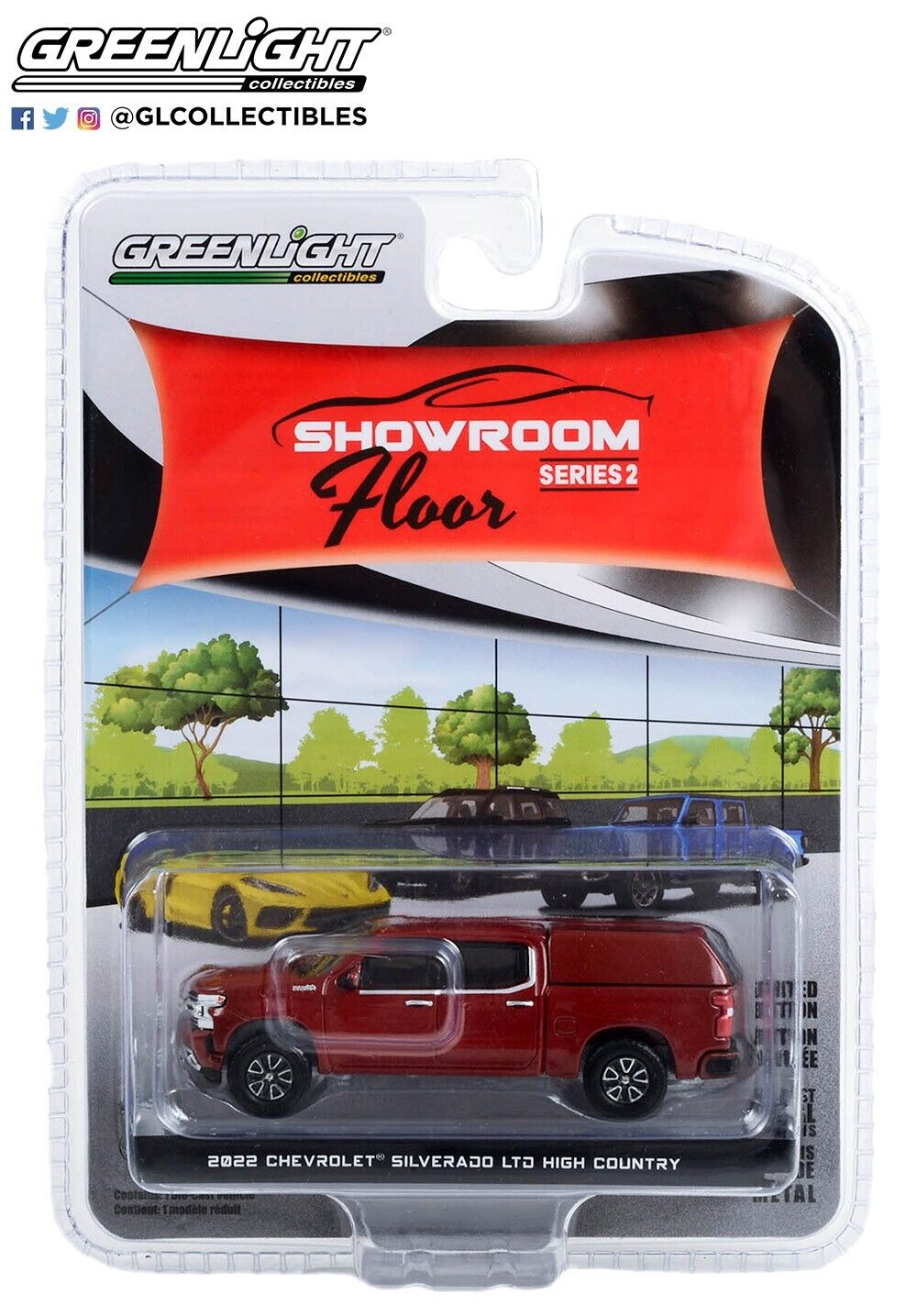Greenlight 1:64 Series 2 Showroom Floor 68020-C 2022 Chevy Silverado High Country
