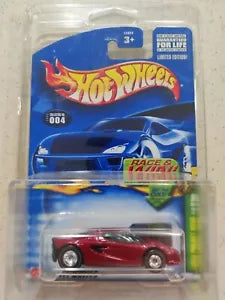 Hot Wheels 2002 Treasure Hunt Lotus Project M250 Red 4/12 Real Rider Tires W/PRO