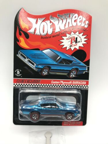 Plymouth Barracuda azul personalizado exclusivo de Hot Wheels Club