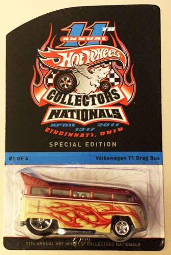 Hot Wheels 11.ª edición anual de coleccionistas nacionales Volkswagen T1 Drag Bus 1474/3500