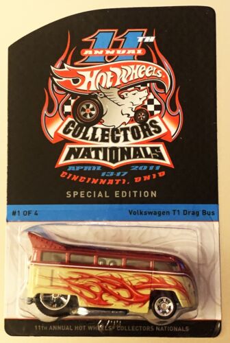 Hot Wheels 11th Annual Collectors Nationals Volkswagen T1 Drag Bus 1474/3500