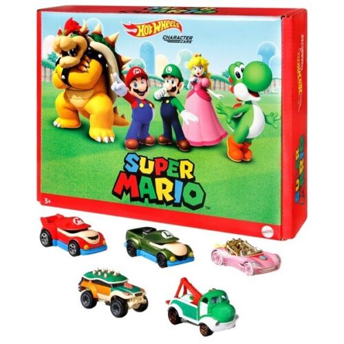 Hot Wheels Character Cars Set - Super Mario