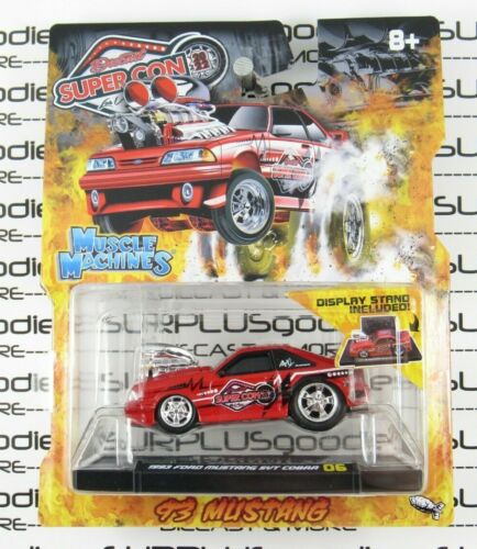 Maisto Muscle Machines 2022 Vegas Diecast SuperCon 1993 FORD MUSTANG SVT COBRA